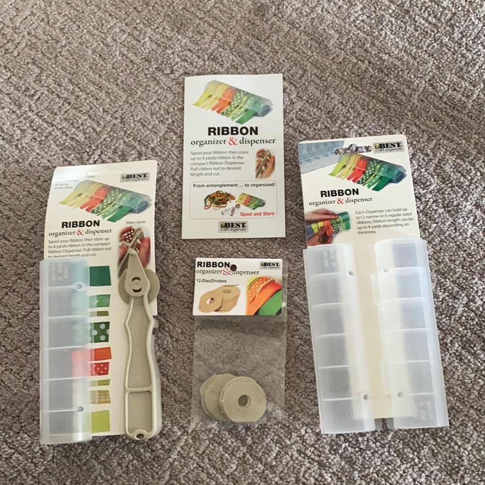 Ribbon organizer and dispenser